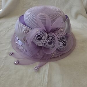 Kentucky Derby Lavender / Lilac Floral Women's Hat